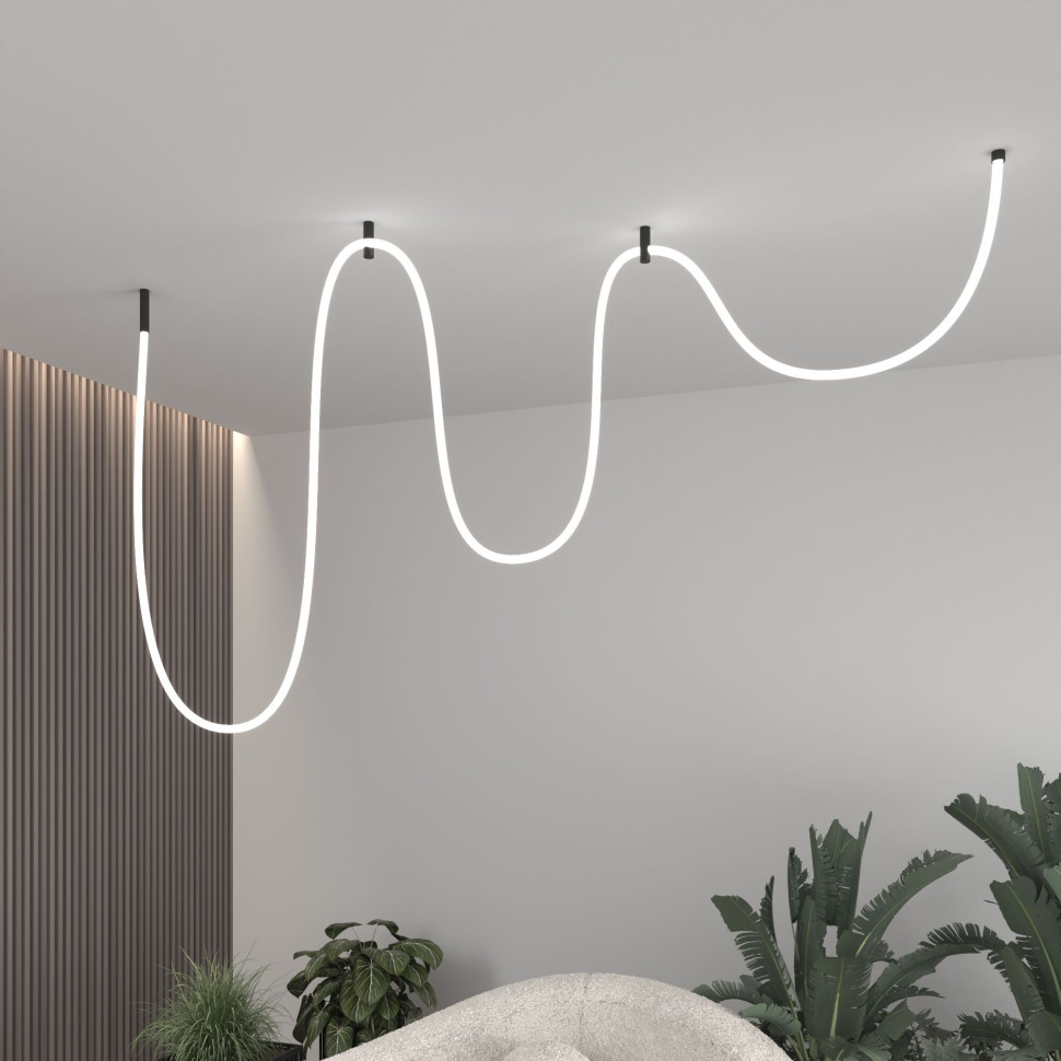 Гибкий неон 336 Led 12 Вт IP20 4200K Full light круглый дневной белый, 3 м 24V 12W 336Led 2835 IP20