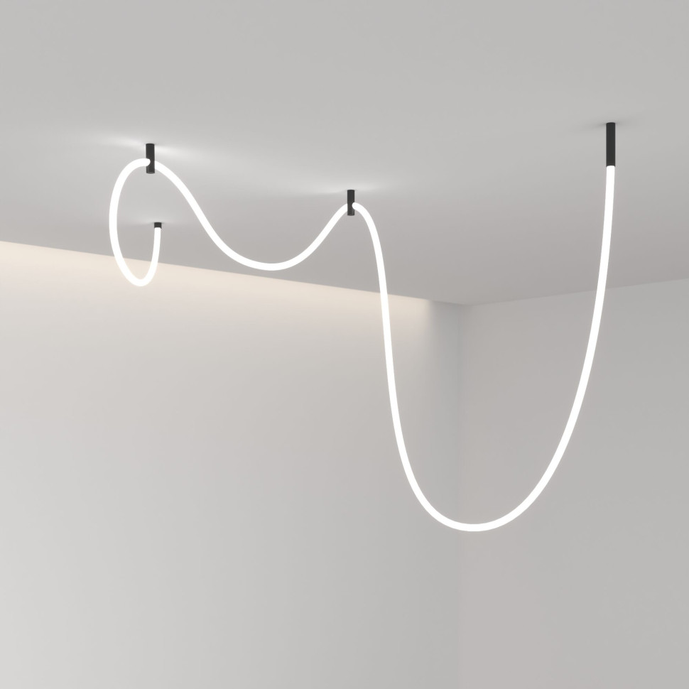 Гибкий неон 336 Led 12 Вт IP20 4200K Full light круглый дневной белый, 3 м 24V 12W 336Led 2835 IP20