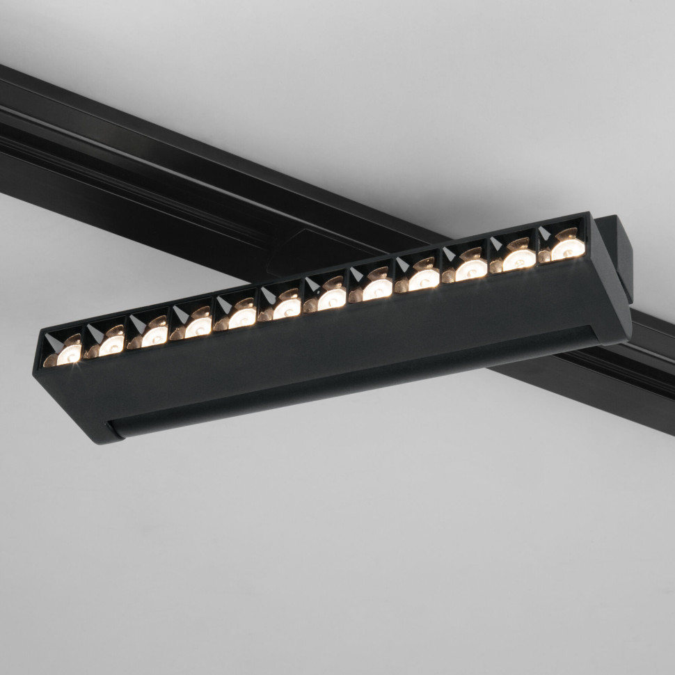 Трековый светодиодный светильник для однофазного шинопровода Garda черный 20 Вт 4200K 85018/01