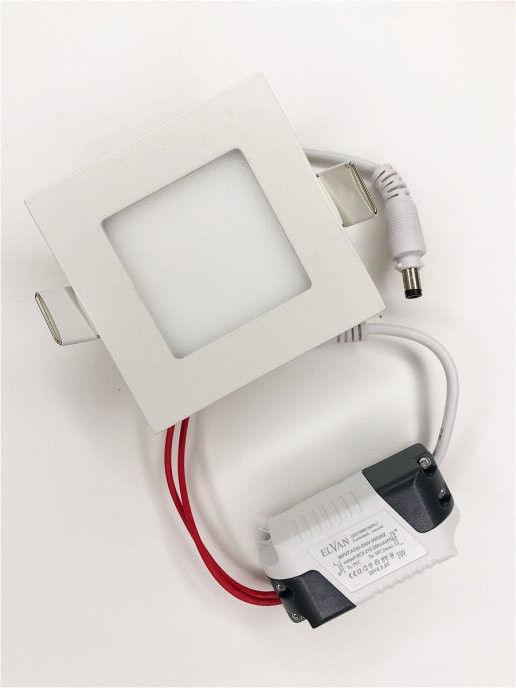 Встраиваемый светильник Elvan VLS-102SQ-3W-WH-Wh