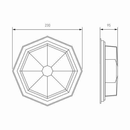 Настенный светильник Elektrostandard Telarana S капучино (GL 1023D) 4690389138591