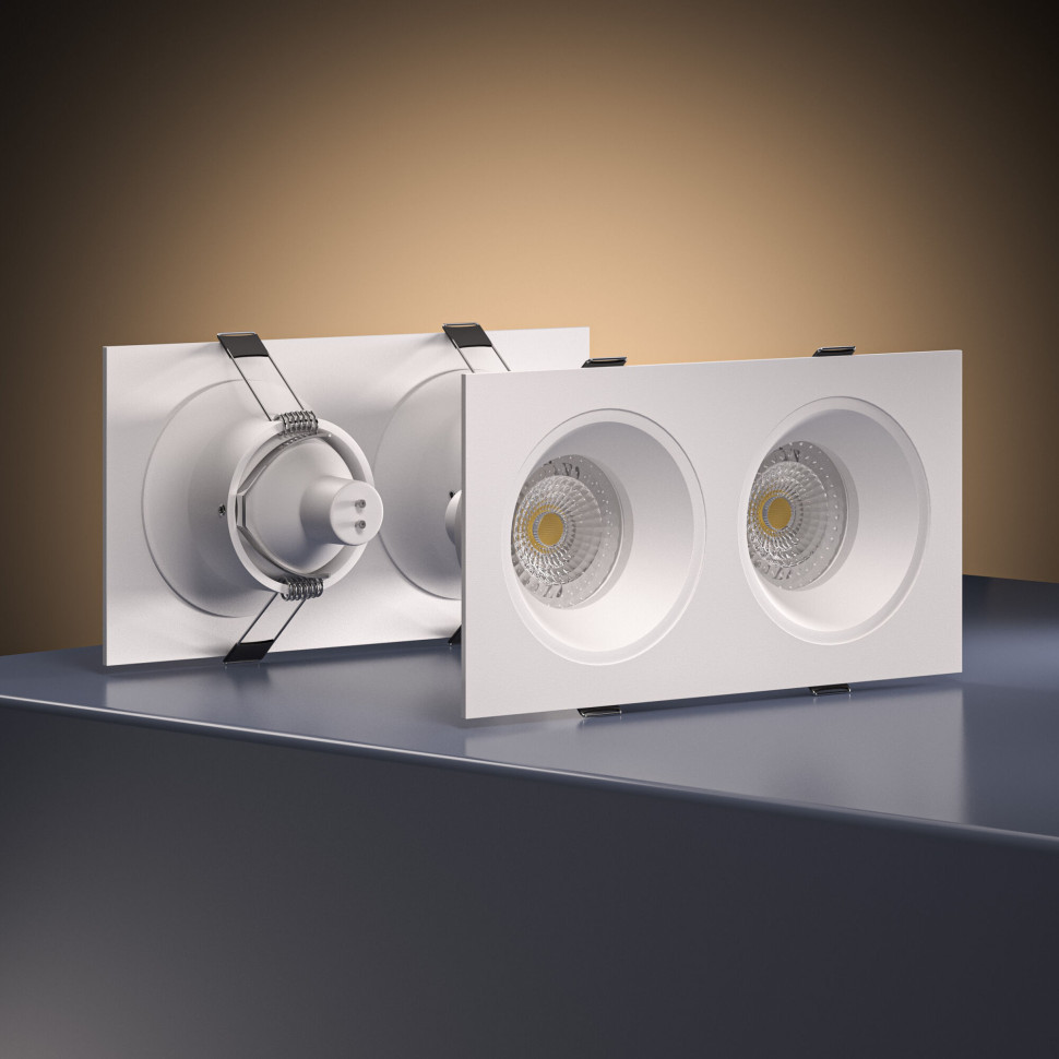 Светильник встраиваемый GU10 черный 15700/02