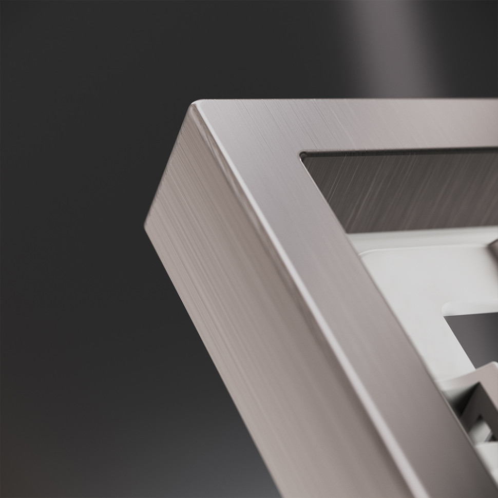 Рамка металлическая на 3 поста, S70 Metal (никель)