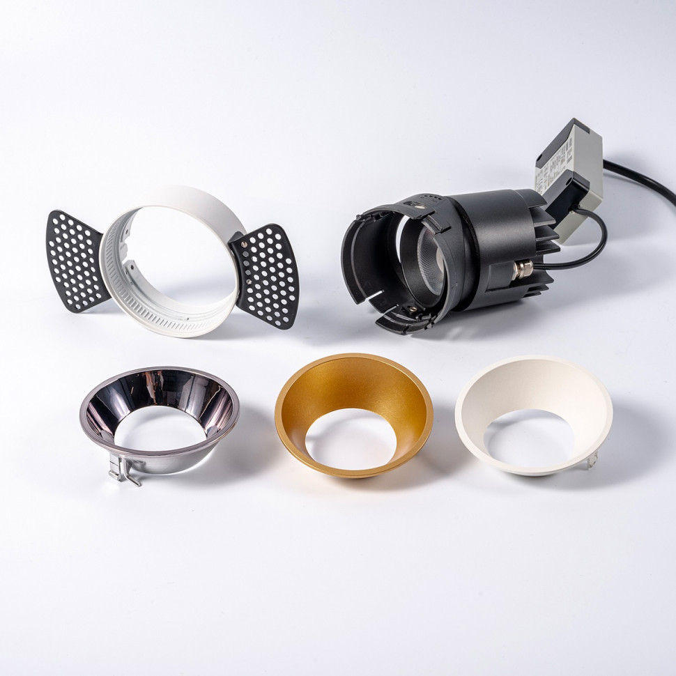 Встраиваемый светильник Fiberli 302T75 (круглая рамка) 12130202