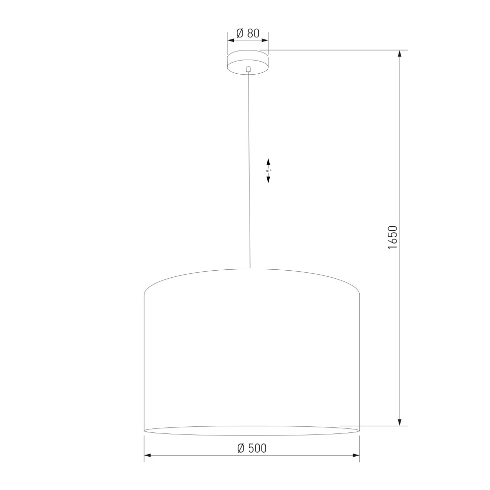 Подвесной светильник с тканевым абажуром 11213 Vellum Sabia