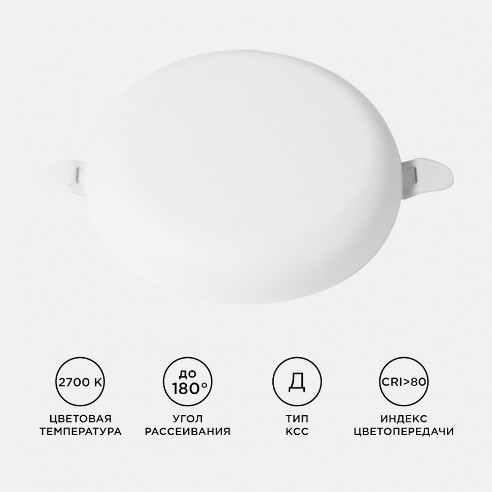 Встраиваемая светодиодная панель безрамочная Apeyron FLP 06-103