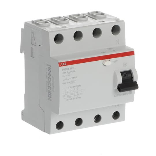 Устройство защитного отключения (УЗО) ABB FH204 AC-40/0.3 Тип-AС 4P 40A 300мА 2CSF204003R3400