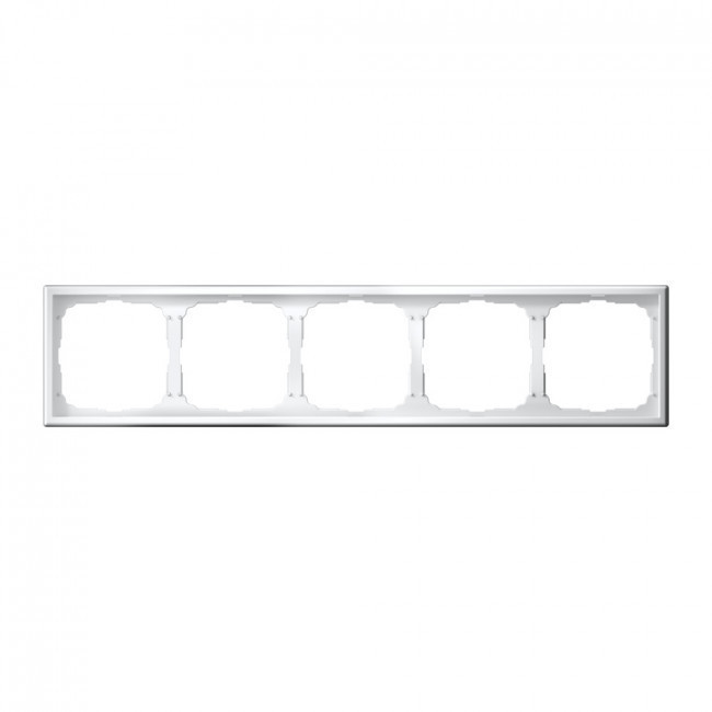Рамка Schneider Electric Art Gallery на 5 постов, белая GAL000105