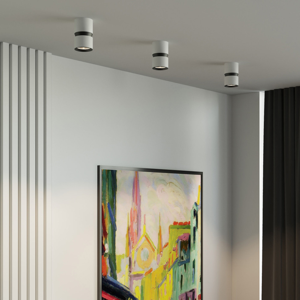 Светильник потолочный светодиодный 12W 4000К чёрный 25049/LED