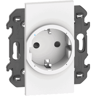  Розетка немецкого стандарта 2К+З 16А автомат клеммы 