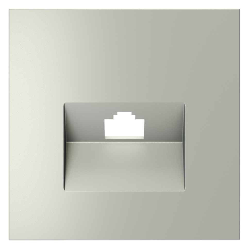 Накладка для розетки компьютерной RJ45 кат.6, S70 (сталь)