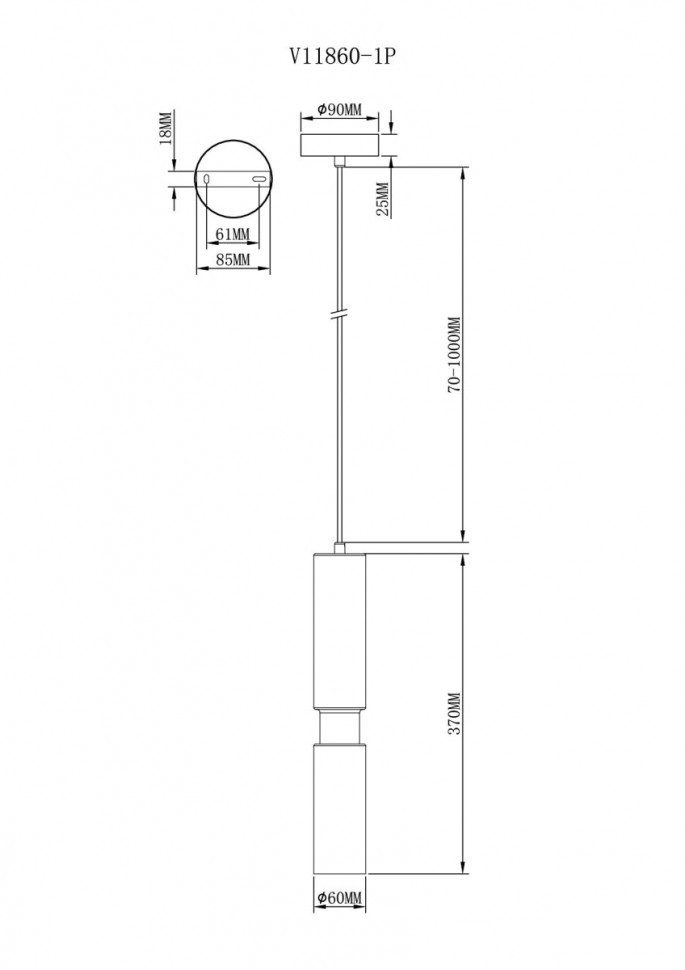 Подвесной светильник Moderli Telma V11860-1P