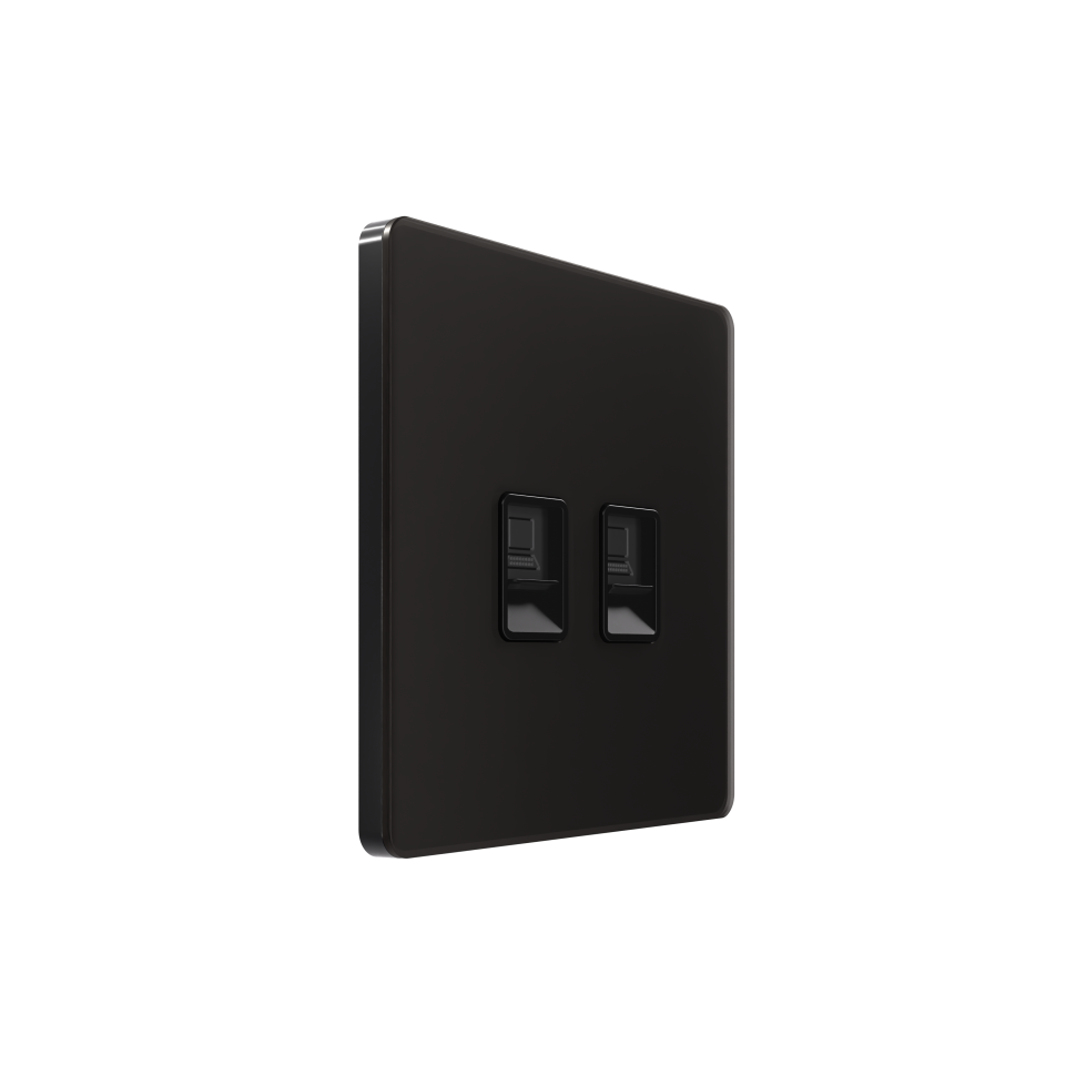 Systeme Infinity, Розетка информационная С/У RJ-45 кат.5e 2-я, Полярная ночь