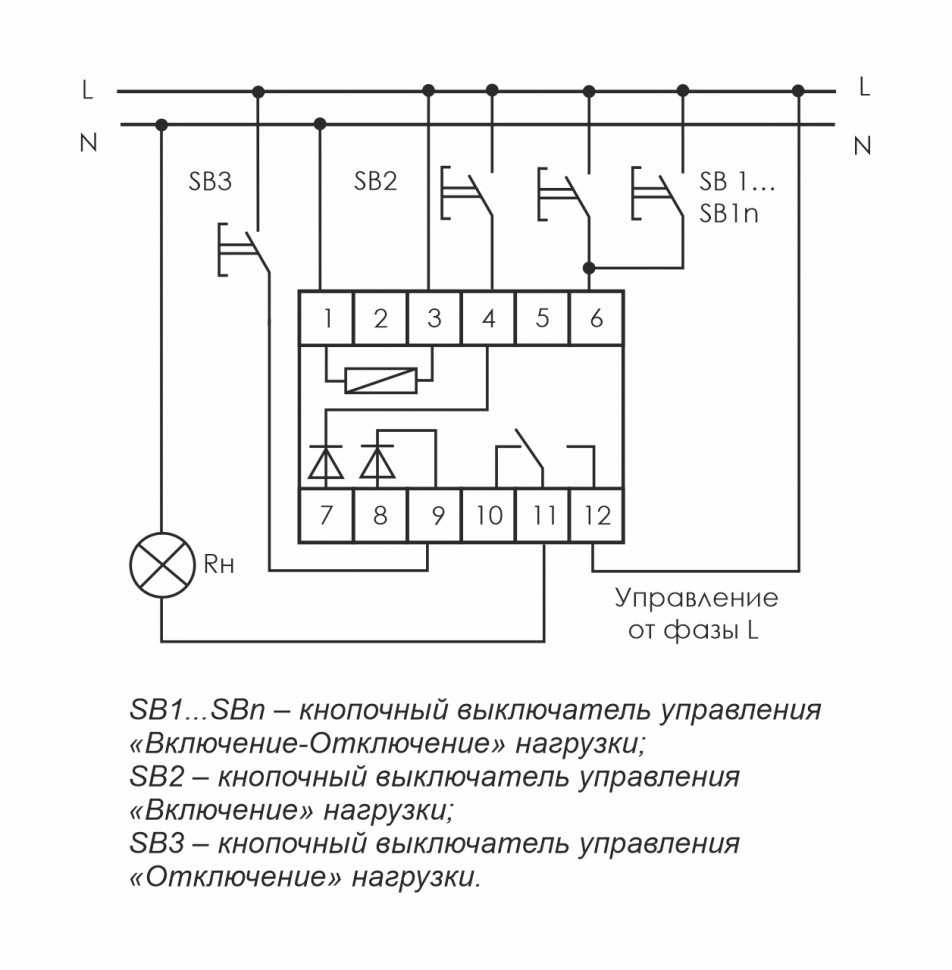 Реле импульсный (бистабильный) BIS-412-Т
