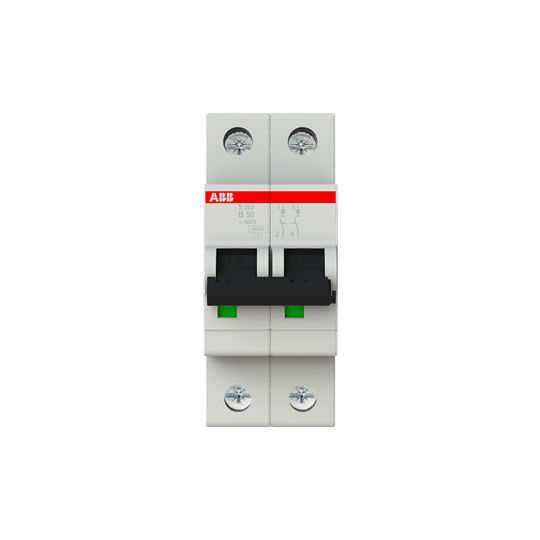 Автоматический выключатель ABB S202-B50 2P 50А 6kA (2CDS252001R0505)