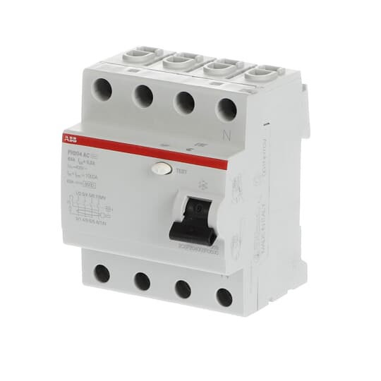 Устройство защитного отключения (УЗО) ABB FH204 AC-63/0.3 Тип-AС 4P 63A 300мА 2CSF204003R3630