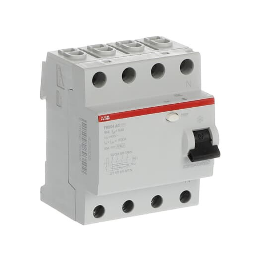 Устройство защитного отключения (УЗО) ABB FH204 AC-63/0.3 Тип-AС 4P 63A 300мА 2CSF204003R3630