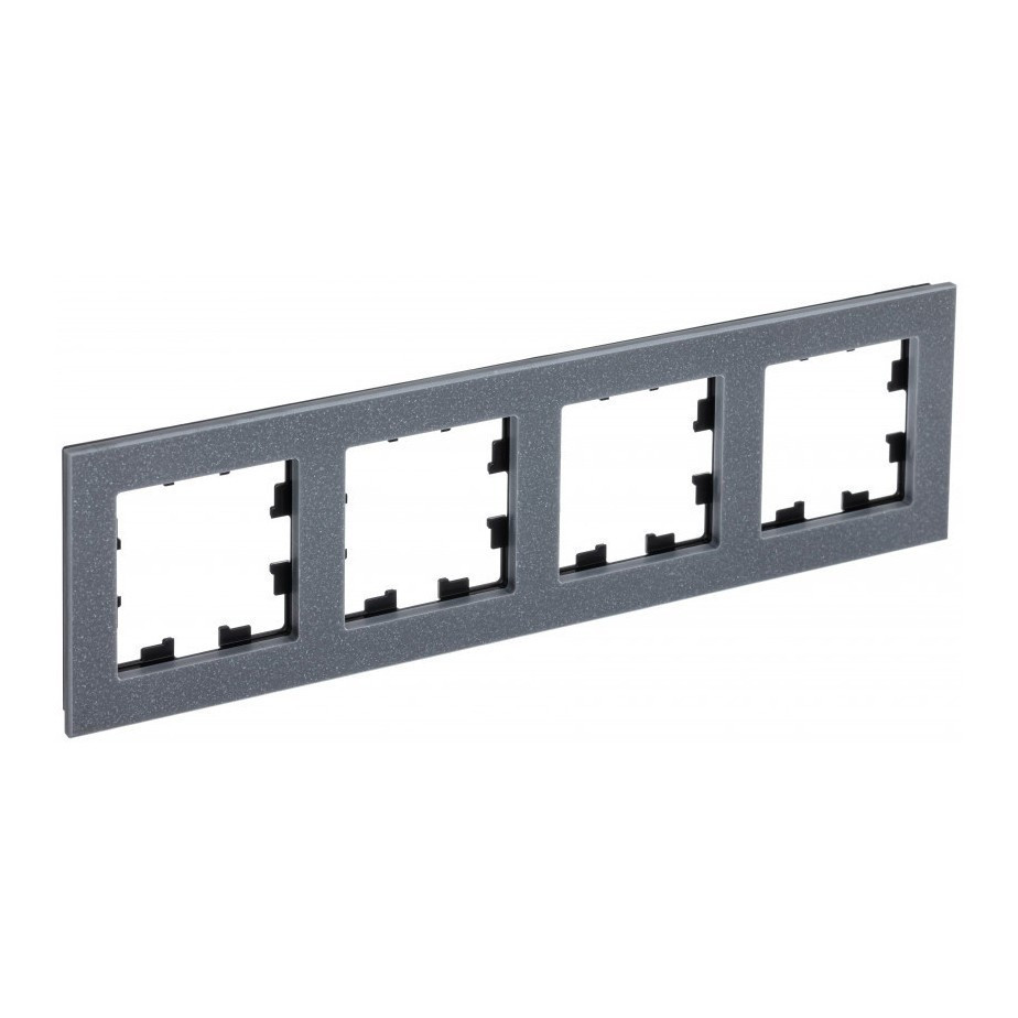 Рамка Systeme Electric Atlas Design Nature на 4 поста, айс грей ATN343204