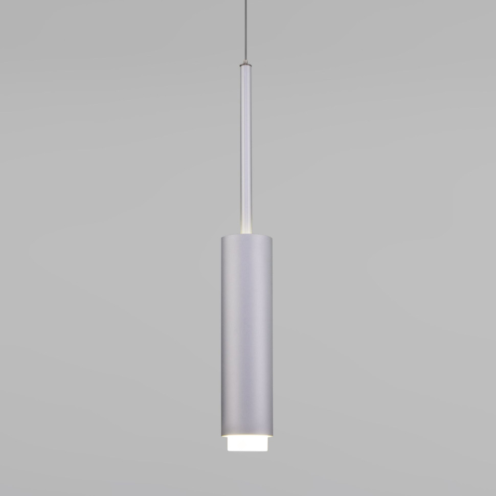 Подвесной светодиодный светильник 50203/1 LED матовое серебро