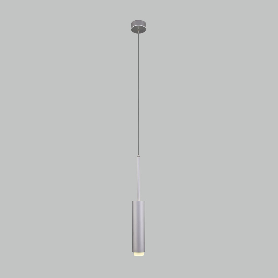 Подвесной светодиодный светильник 50203/1 LED матовое серебро