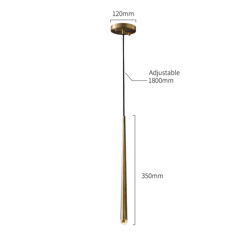 Подвесной светильник Delight Collection MT8863-1H antique brass