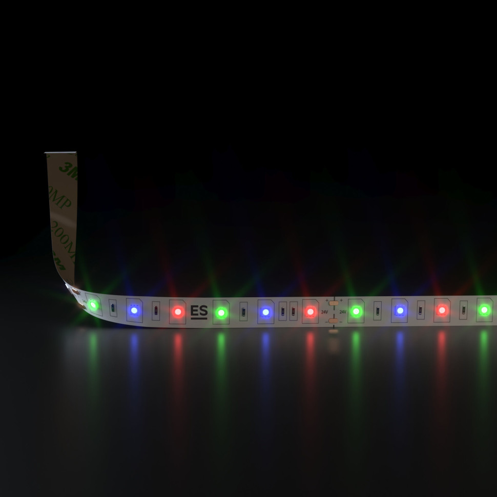 Светодиодная лента 24 В 14,4 Вт/м 60 Led/м 5050 IP20, RGB, 5 м Лента светодиодная 24V 14,4W 60Led 5050 IP20 RGB, 5м