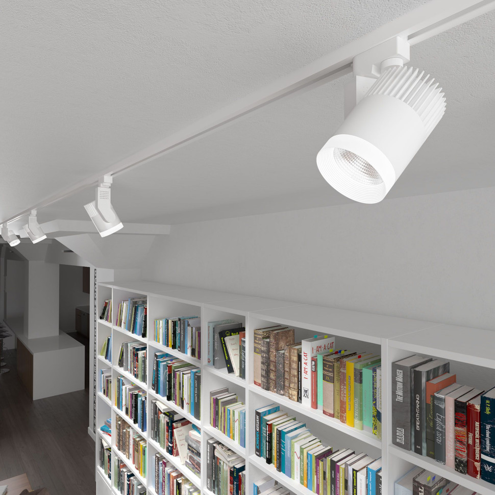 Трековый светодиодный светильник для однофазного шинопровода Accord 30W белый 4200K (1 шт.) LTB20