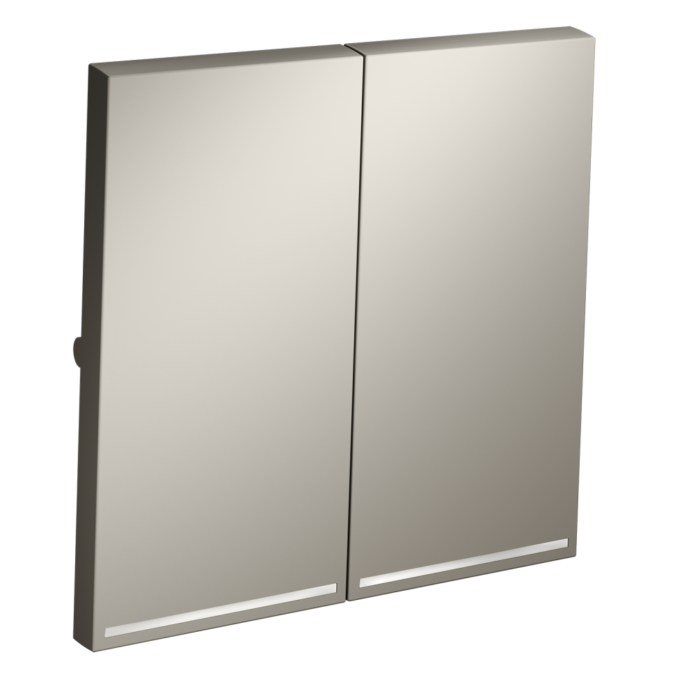 Клавиши для выключателя/переключателя двухклавишного с подсветкой, S70 (кашемир)