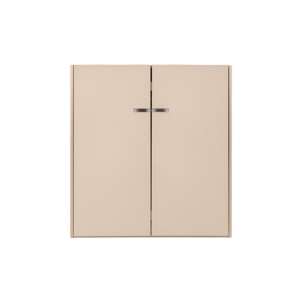 KRANZ Выключатель STRONG 2 кл с подсветкой 10А с/у шелк KR-78-0714-8