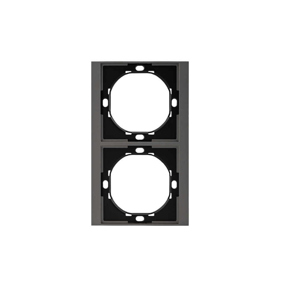 KRANZ SETE Рамка 2-постовая, графит KR-79-0752-3