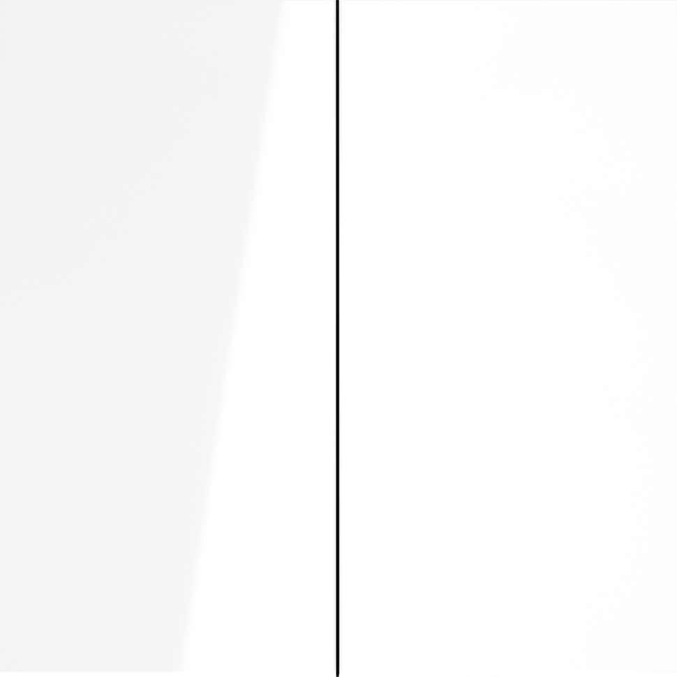 Выключатель с самовозвратом встраиваемый VOLTUM S70 двухклавишный 10А, (белый глянцевый)