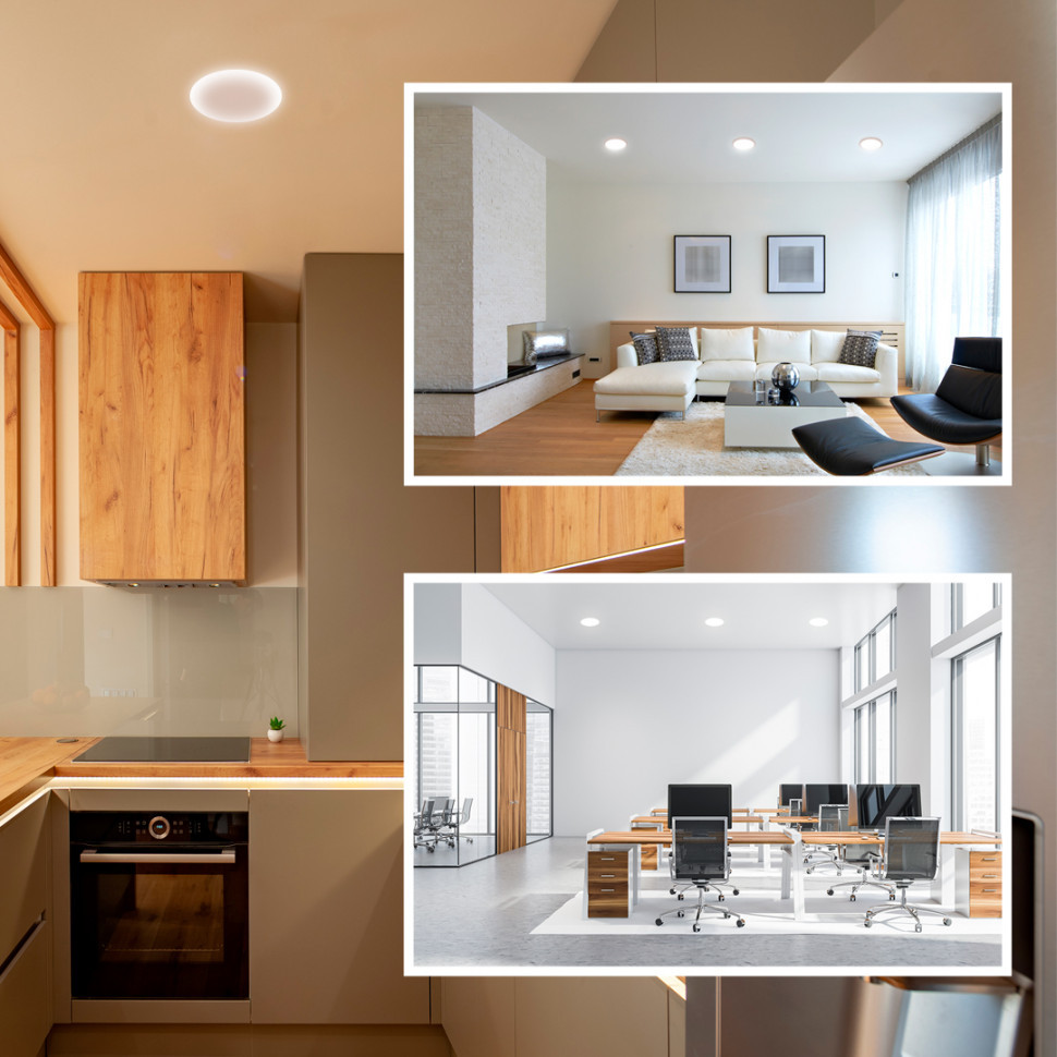 Встраиваемая светодиодная панель безрамочная Apeyron FLP 06-105