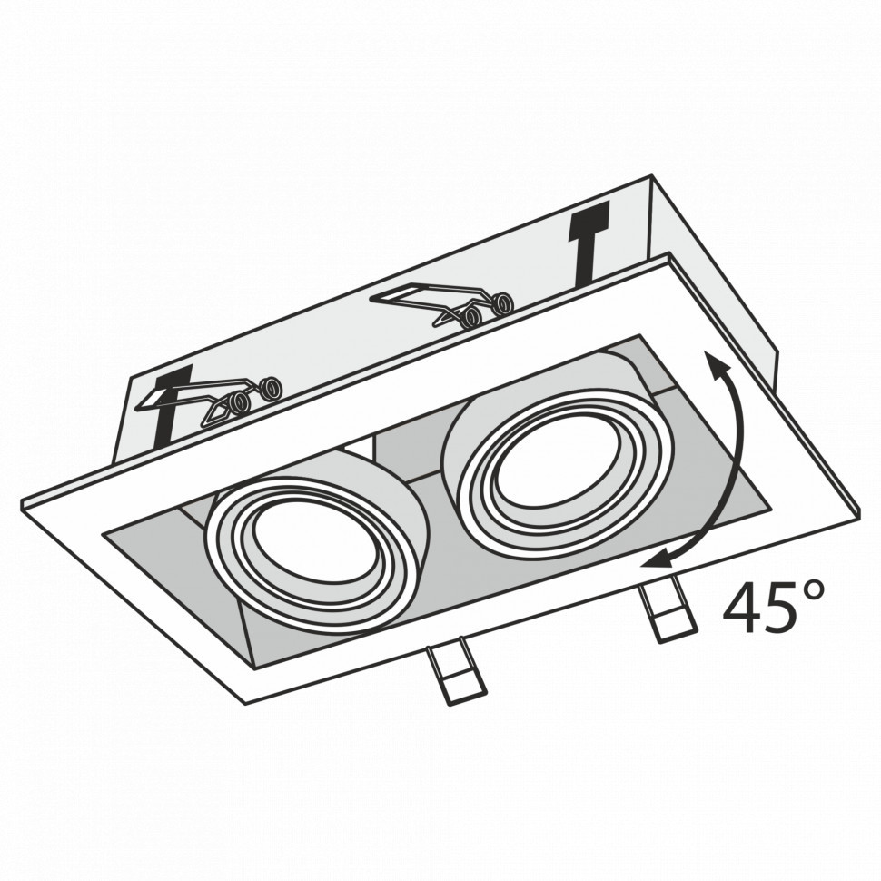 Встраиваемый светильник Technical DL008-2-02-S