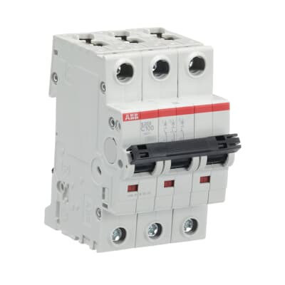 Автоматический выключатель ABB S203-C100 3P 100А 6kA (2CDS253001R0824)