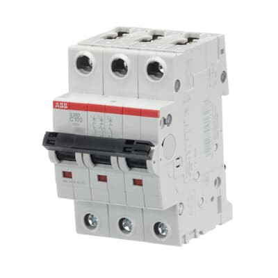 Автоматический выключатель ABB S203-C100 3P 100А 6kA (2CDS253001R0824)
