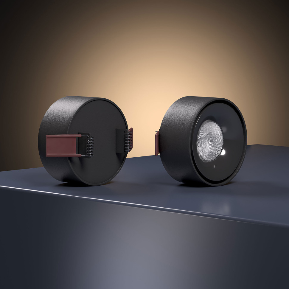 Светильник встраиваемый светодиодный Glam белый/черный 25095/LED