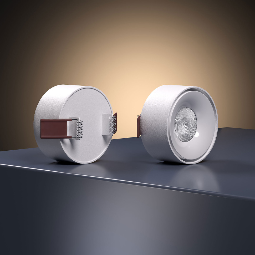 Светильник встраиваемый светодиодный Glam белый/черный 25095/LED