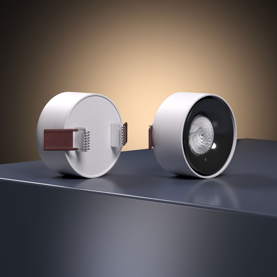 Светильник встраиваемый светодиодный Glam белый/черный 25095/LED