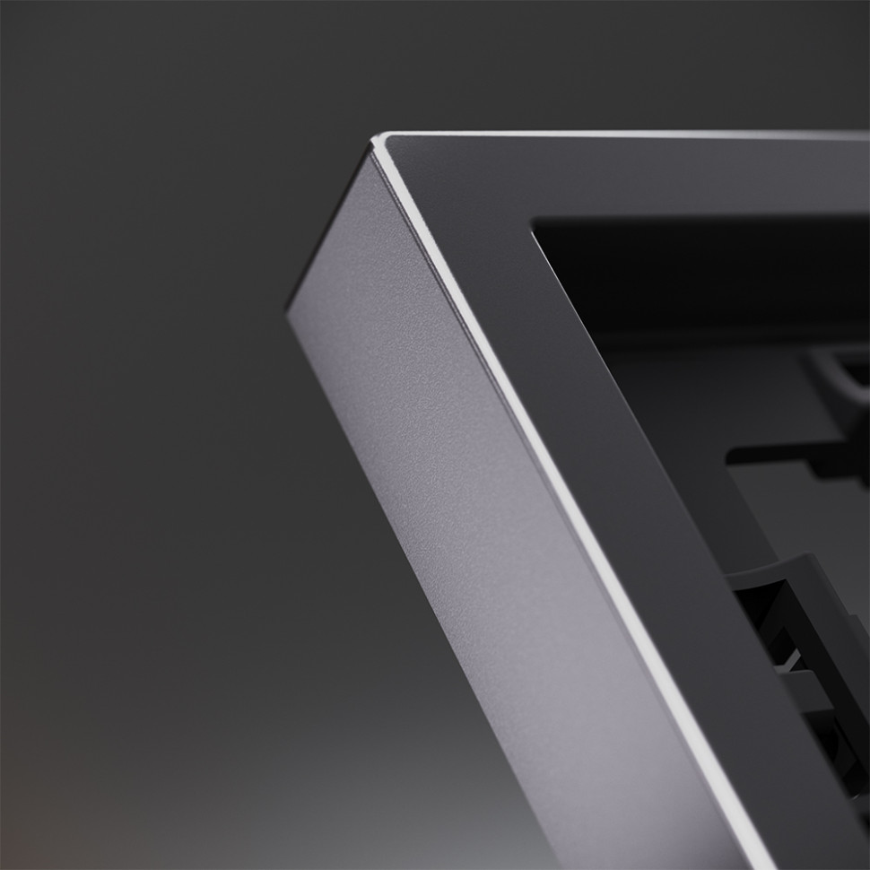 Рамка металлическая на 3 поста, S70 Metal (антрацит)