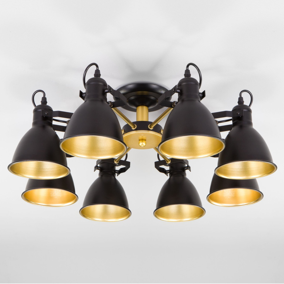 Потолочная люстра с поворотными рожками 70112/8 черный