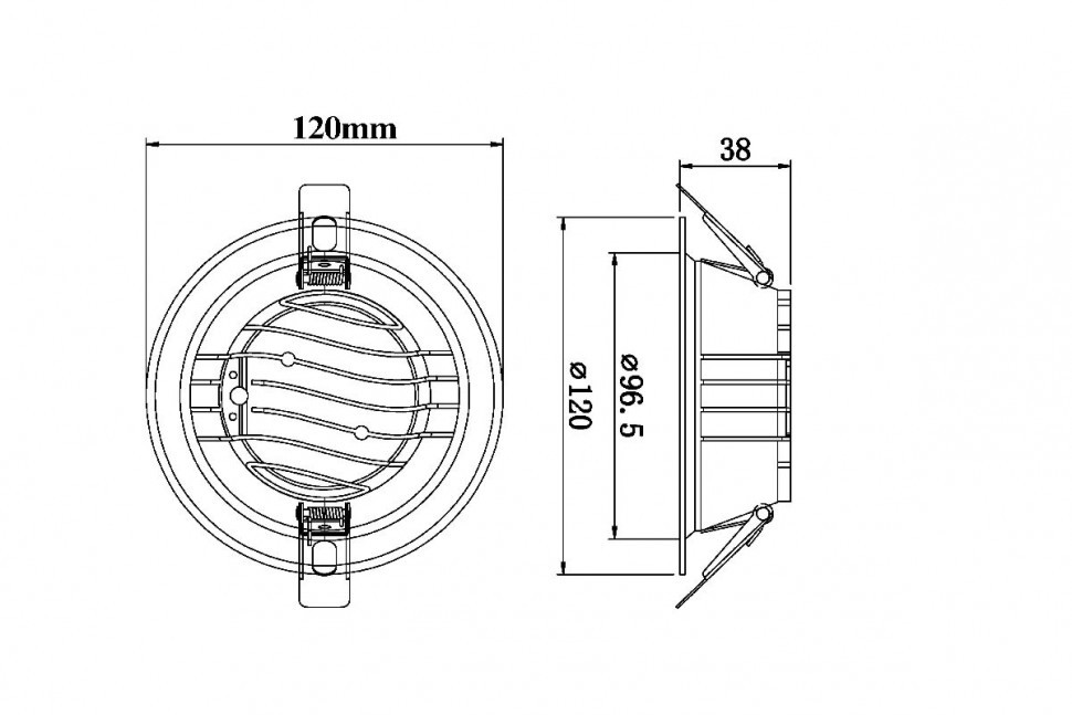 Встраиваемый светильник Fiberli CDEW-TECO 12130702