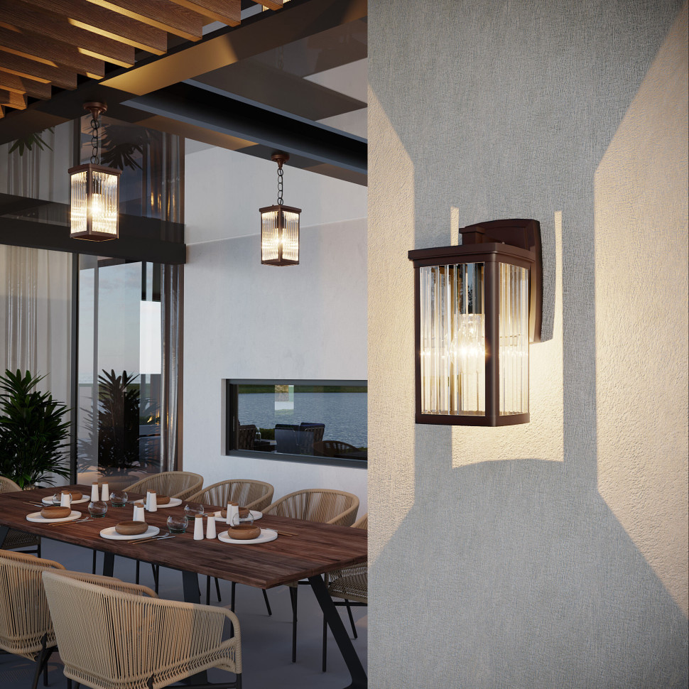 Подвесной уличный светильник Lame H кофе IP33 GL 1006H