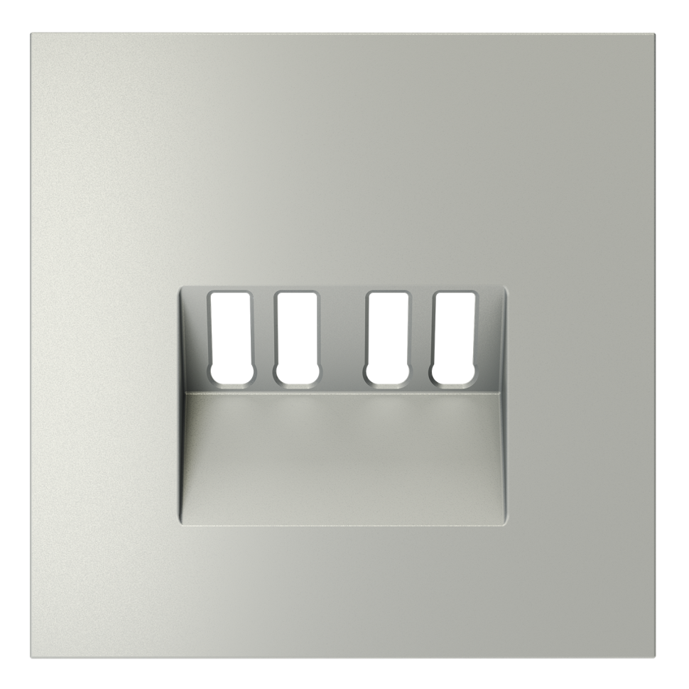 Накладка для розетки акустической 4-местной , S70 (сталь)