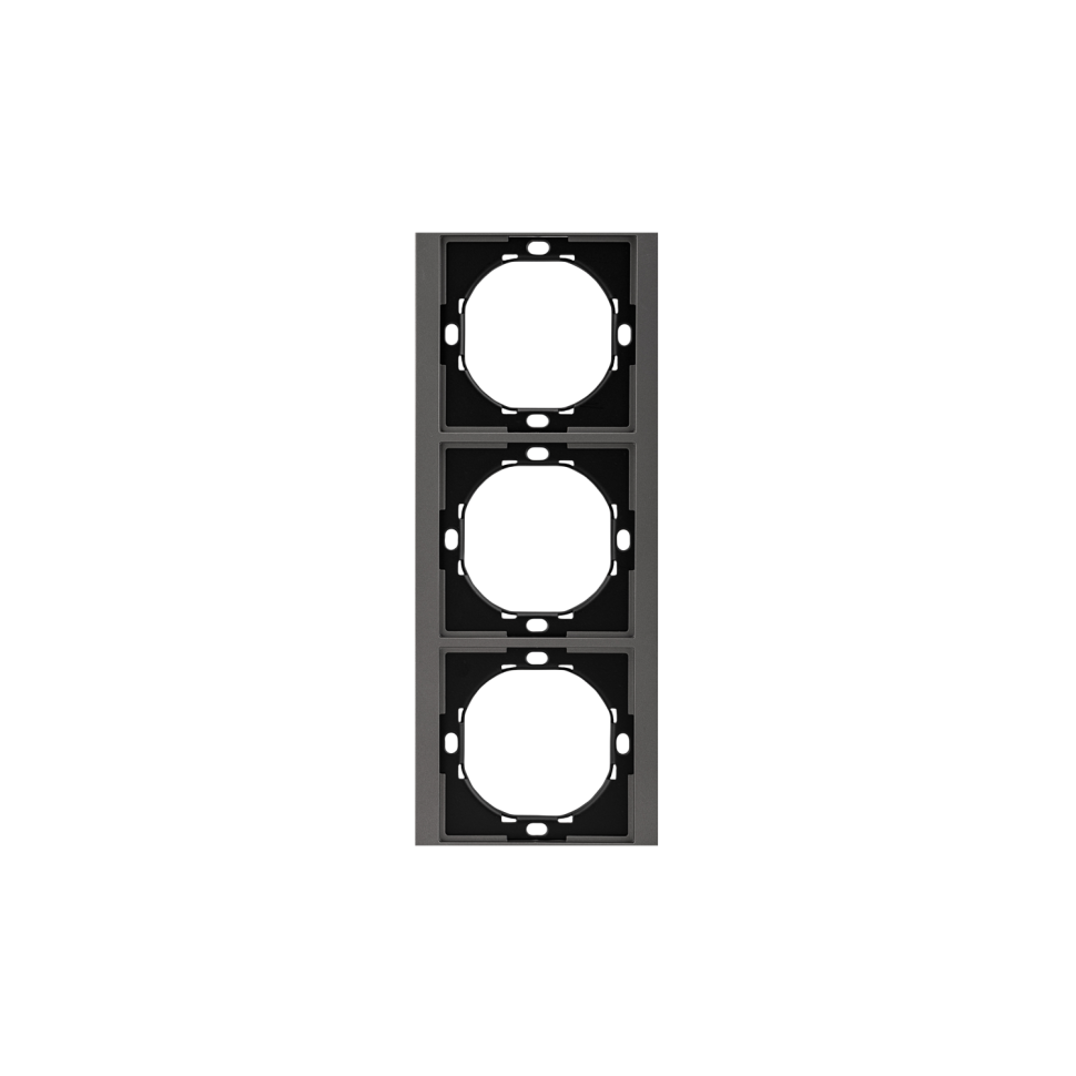 KRANZ SETE Рамка 3-постовая, графит KR-79-0753-3