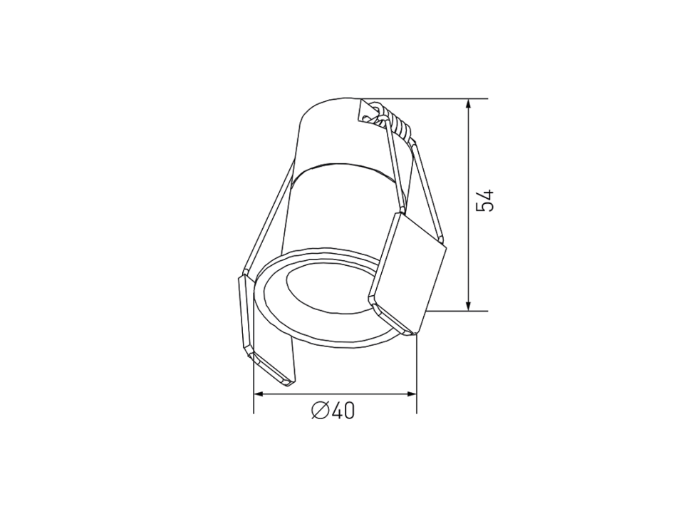  DesignLed Светильник светодиодный потолочный встраиваемый , серия HIDDEN, Белый, 7Вт, IP20, Теплый белый (3000К), DL-A004-7-WH-WW