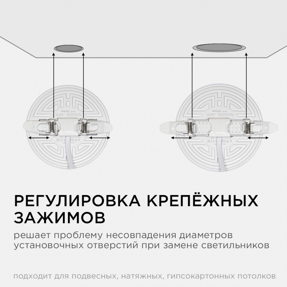 Встраиваемая светодиодная панель безрамочная Apeyron FLP 06-106