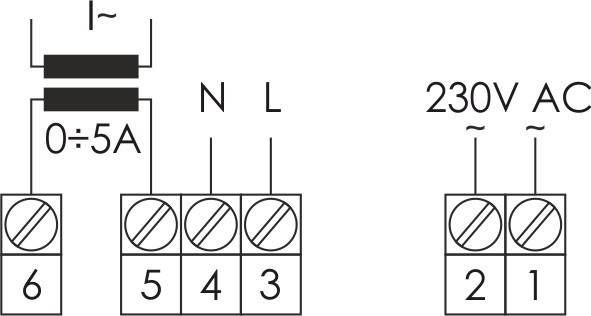 Цифровой указатель DMM-1T для контроля параметров однофазной сети