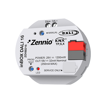 Интерфейс KNX-DALI, 1-канальный Zennio inBOX DALI 16 ZDIIBD16