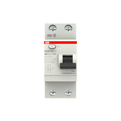 ABB FH202 AC-25/0.1 Тип-AС 2P 25A 100мА 