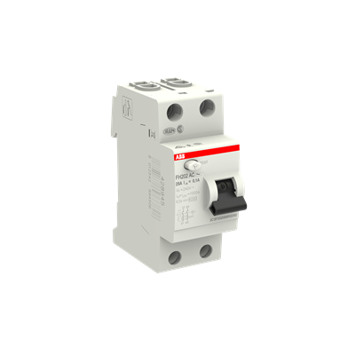 Устройство защитного отключения (УЗО) ABB FH202 AC-25/0.1 Тип-AС 2P 25A 100мА 2CSF202006R2250